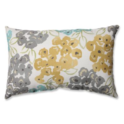 Pillow Perfect - Luxury Floral Pool Rectangular Throw Pillow