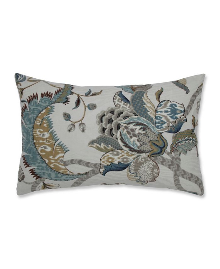 Pillow Perfect Finders Keepers French Blue Rectangular Throw Pillow