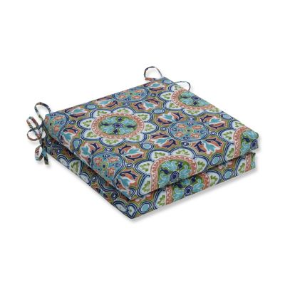 Pillow Perfect - Lagoa Tile Flamingo Squared Corners Seat Cushion 20x20x3 (Set of 2)