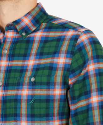 Nautica Men's Classic Fit Plaid Flannel Shirt - Macy's