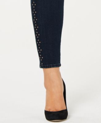 Seven7 Trendy Plus Size Studded Skinny Jeans