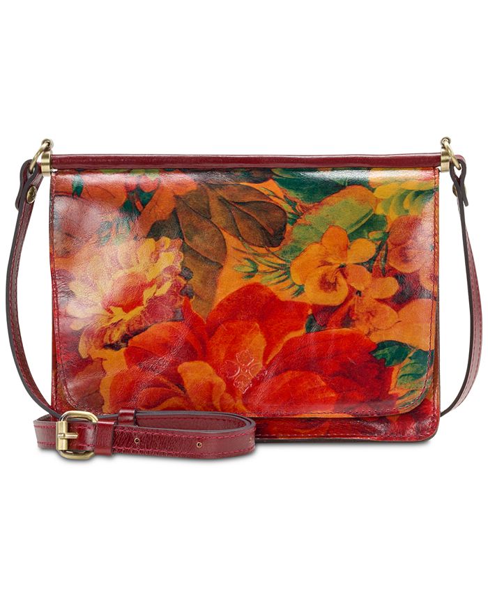 Patricia Nash Caprera Printed Leather Flap Crossbody Macy s