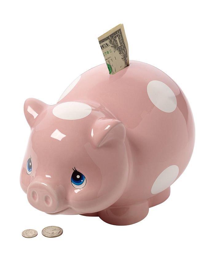 Precious Moments Baby's College Fund Piggy Bank, Girl Macy's