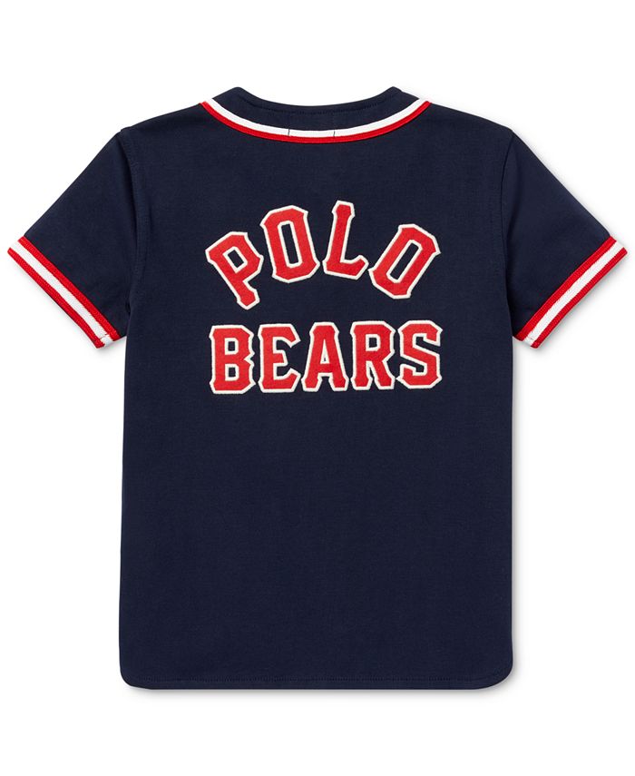 Polo Ralph Lauren Little Boys Polo Bear Cotton Baseball T Shirt