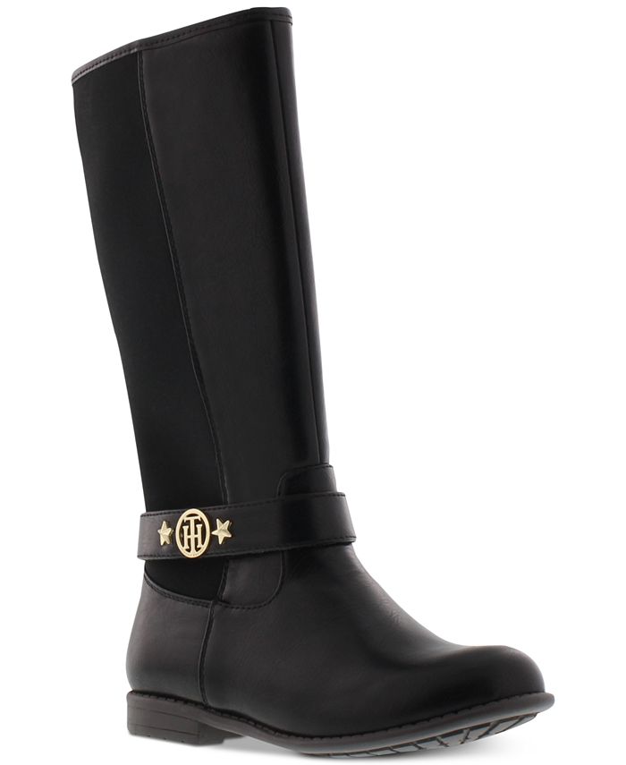 Tommy Hilfiger Little & Big Girls Andrea Bootstrap Boots - Macy's