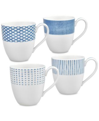 Noritake Hammock Assorted Mugs, Set of 4 - Macy's