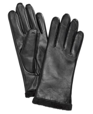 fur lined gloves