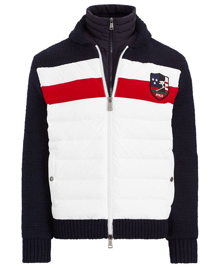 crema plan de estudios Sabueso Polo Ralph Lauren Downhill Skier Men's Hybrid Jacket - Macy's
