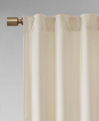 Colt Room Darkening Velvet Curtain Panel Pair, 37"W x 63"L