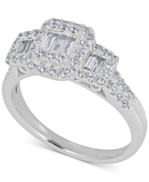 image of Diamond Baguette Engagement Ring (3/4 ct. t.w.) in 14k White Gold