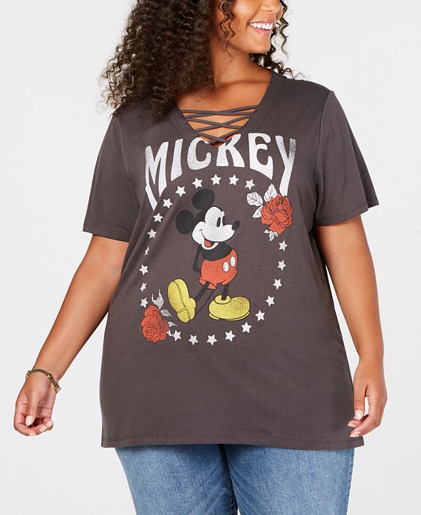 Mighty Fine Plus Size Metallic Mickey Mouse TShirt & Reviews Tops