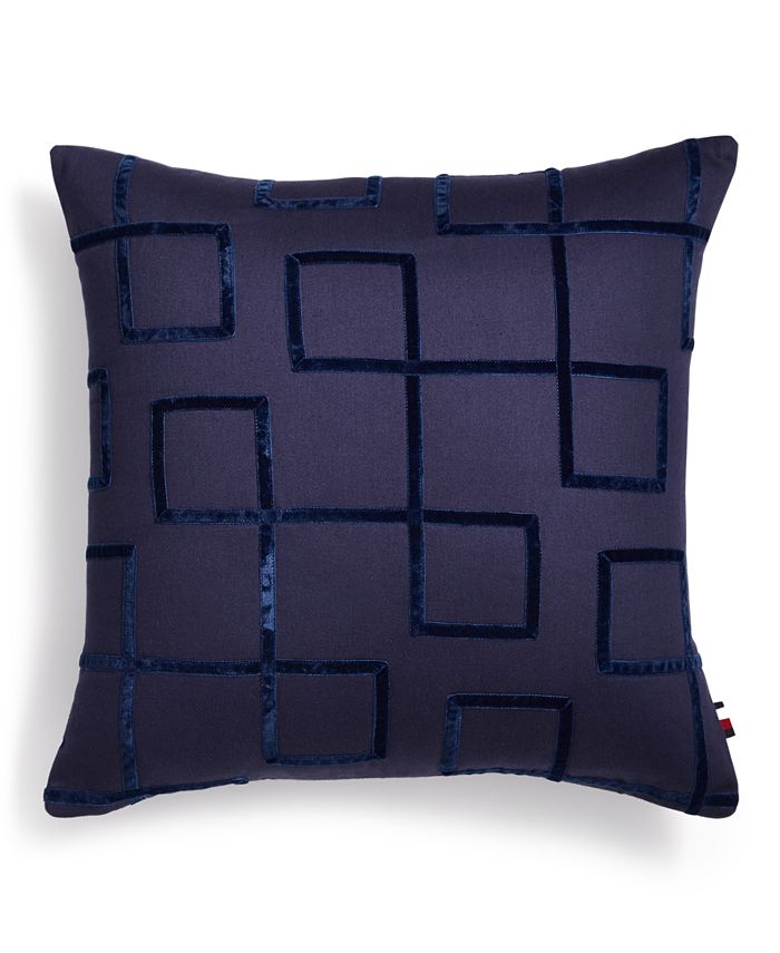 Tommy Hilfiger Jedidiah 18" x 18" Geo Decorative Pillow Macy's