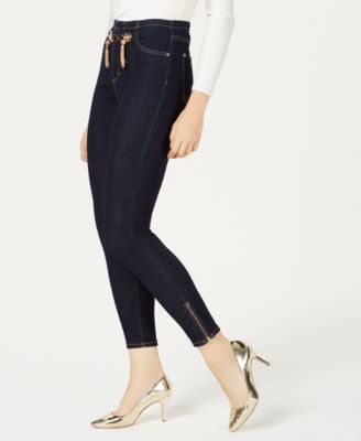 GUESS Marilyn Hardware-Embellished Skinny Jeans - Macy's