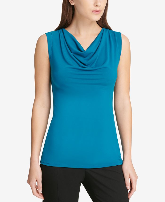 Macy's cowl discount neck tops