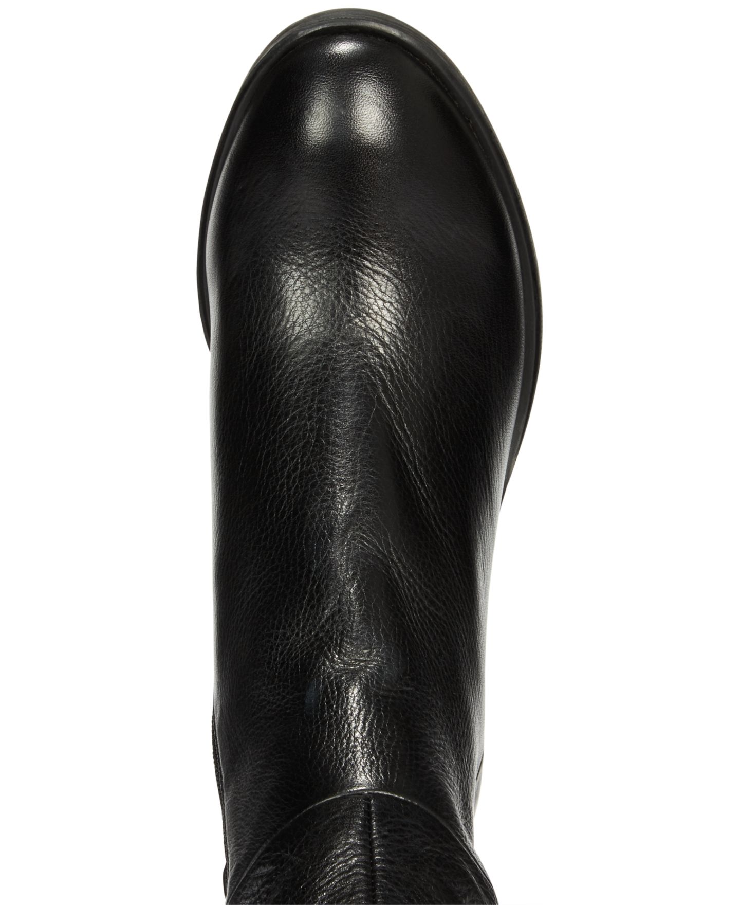 Женские ботинки Kenneth Cole New York Levon Tall Shaft Knee High Riding, цвет: Чёрный кожаный — фото 4