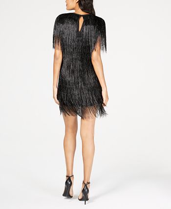Rachel Zoe Eddy Fringe-Trim Mini Dress - Macy's