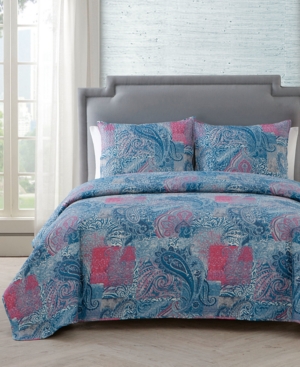 Shop Vcny Home Ava Paisley 3-pc. Full/queen Quilt Set In Multi