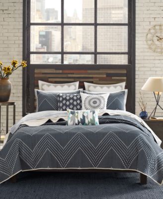 Ink+ivy Inkivy Pomona 3 Piece Coverlet Sets Bedding In Gray