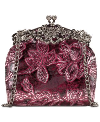 Patricia Nash - Metallic Bark Leaves Rosaria Small Shoulder Bag