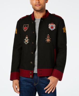 Tallia - Men's Slim-Fit Black Embellished Jacket