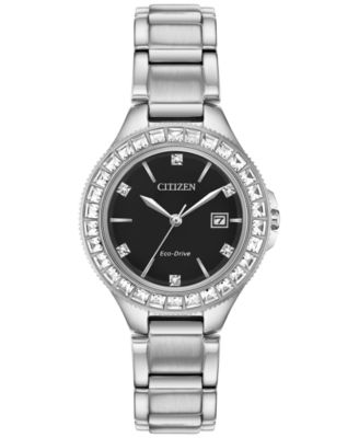 Citizen - Women's Silhouette Crystal Stainless Steel Bracelet Watch 31mm