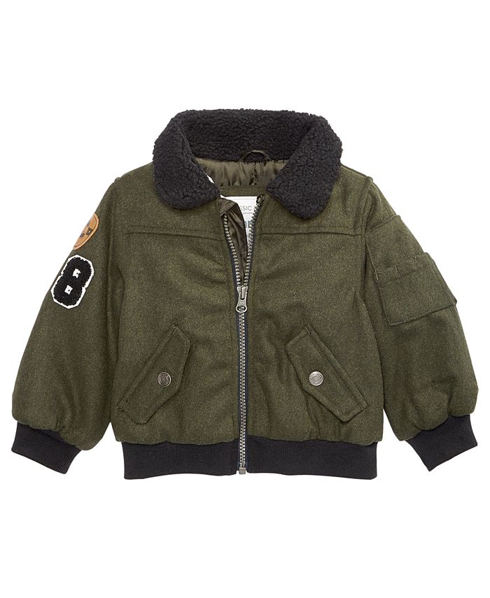 Carter's Baby Boys Patches Bomber Coat - Macy's