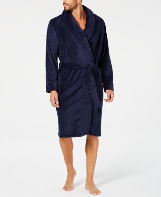 Club Room Men's Plush Robe, Created for Macy's - Macy's