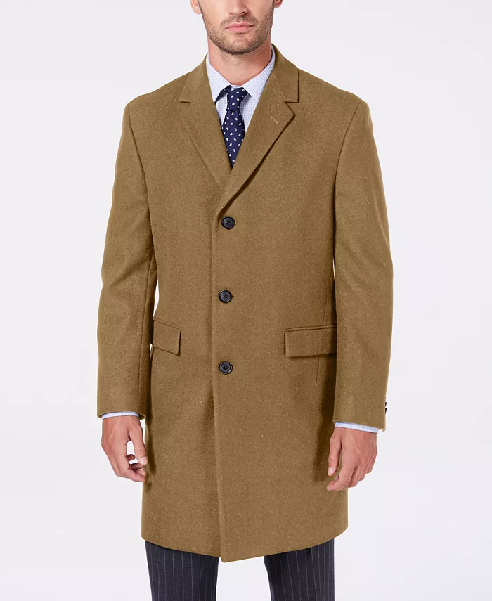 Men's Classic-Fit Batten Overcoat - thumbnail 6