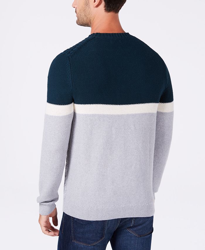 Tasso Elba Men's Cable-Knit Sweater, Created for Macy's - Macy's