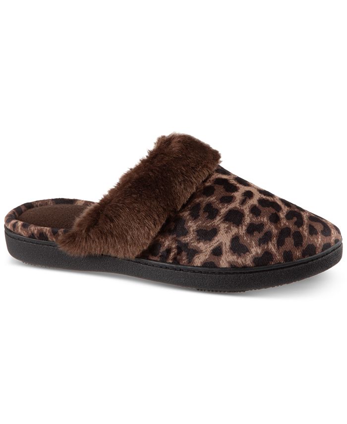 Isotoner Signature Women's Signature Velour Clog Slippers with Memory