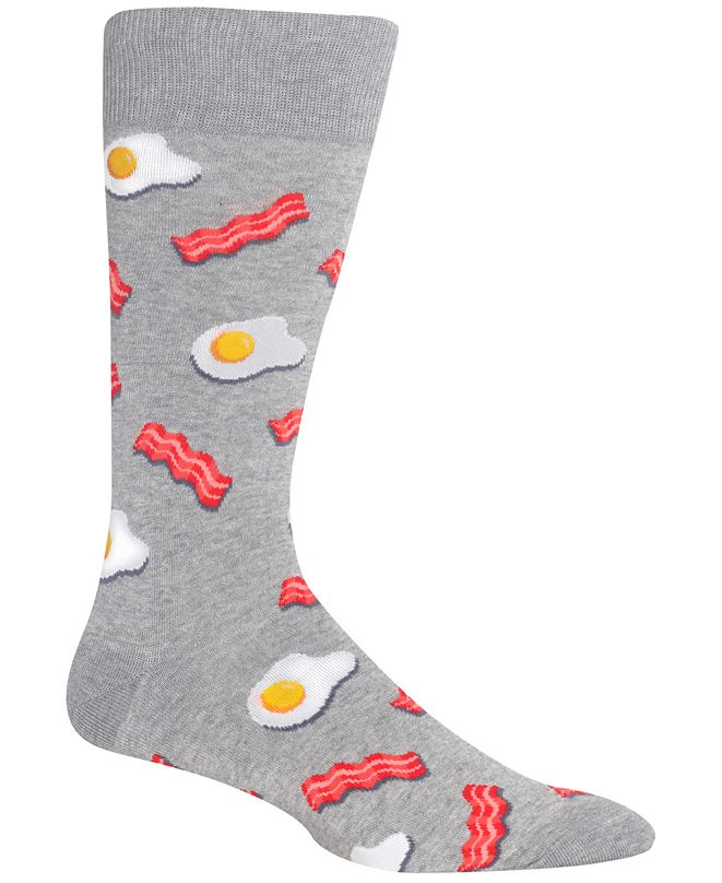Hot Sox Men's Socks, Eggs & Bacon Crew & Reviews Underwear & Socks