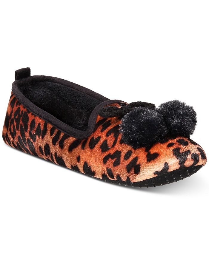 Macy's shop leopard slippers