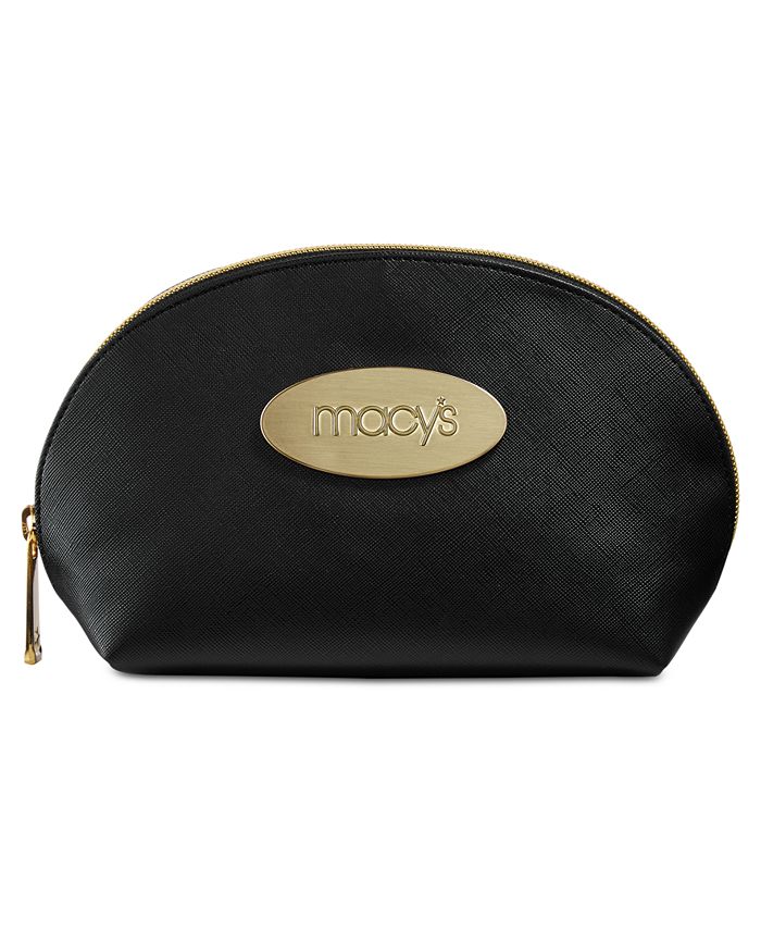 Macy's Crosshatch Patterned Cosmetic Bag Macy's