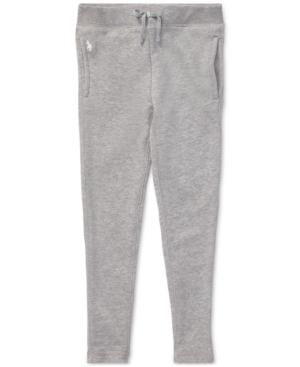 Polo Ralph Lauren Toddler Girls French Terry Leggings In Light Grey Heather
