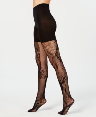 SPANX Fishnet Floral Mid-thigh Shaping 