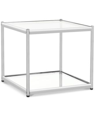 Safavieh - Lilias Glass End Table, Quick Ship