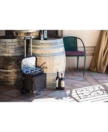 Oniva - Cellar 6-Bottle Wine Carrier & Cooler Tote with Trolley