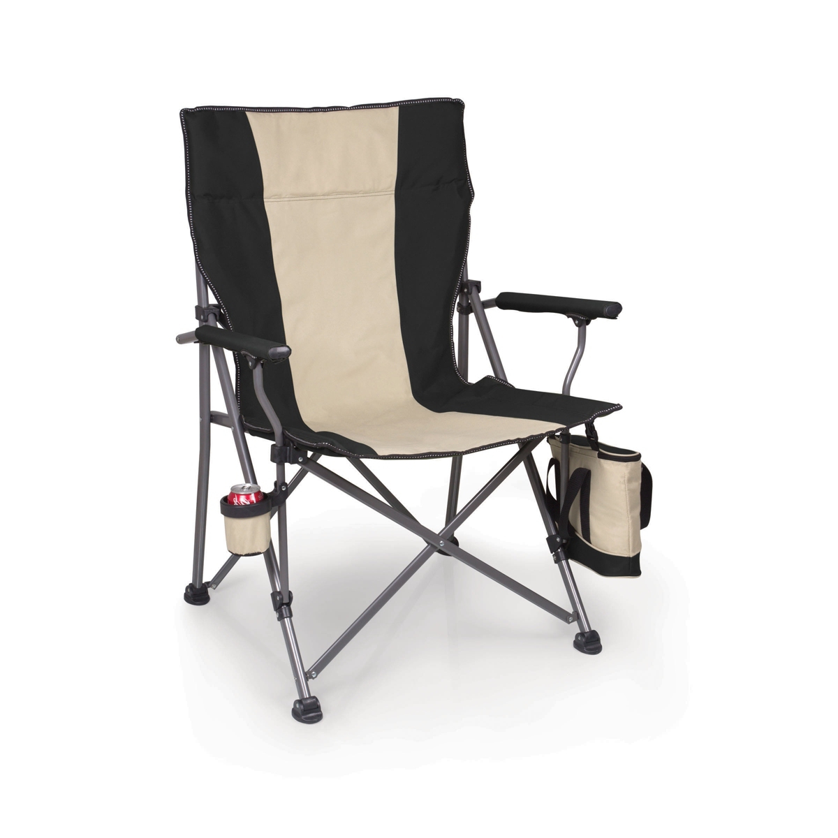 by Picnic Time Big Bear Xl Folding Camp Chair with Cooler - Black