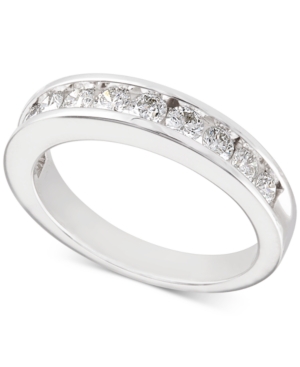 image of Diamond Channel-Set Band (3/4 ct. t.w.) in 14k White Gold