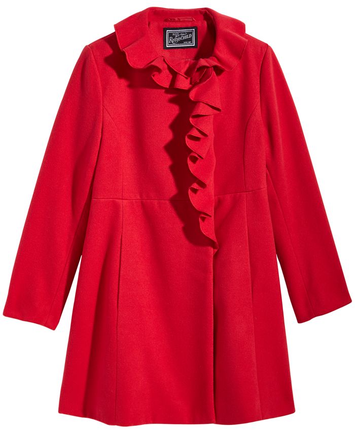 S rothschild new arrivals ruffle trim coat