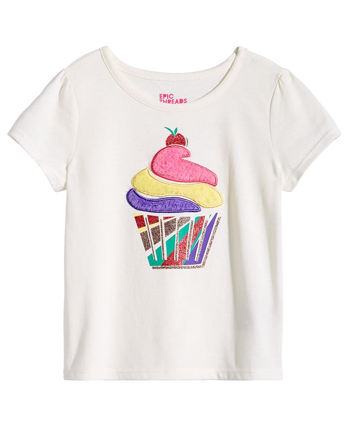 Epic Threads Little Girls Cupcake T-Shirt, Created for Macy's - Macy's