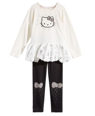 Hello Kitty - Toddler Girls 2-Pc. Graphic-Print Top & Leggings Set