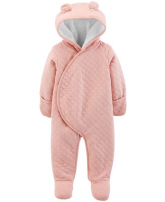 Carter's Baby Girls Quilted Footed Pram Macy's