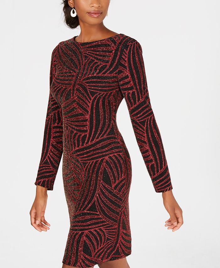 Nightway VBack Glitter Dress Macy's