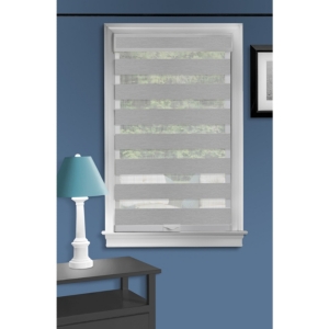 Achim Celestial Sheer Cordless Double Layered Window Shade, 33" X 72" In Grey
