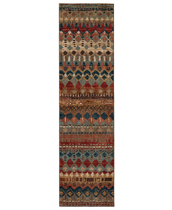 Karastan Spice Market Saigon Multi 2'4" x 7'10" Runner Rug Macy's