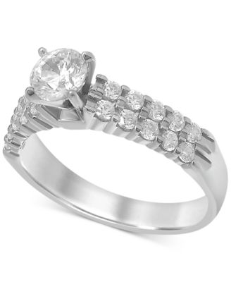 Macy's Diamond Engagement Ring (1 Ct. T.w.) In 14k White Gold - Macy's