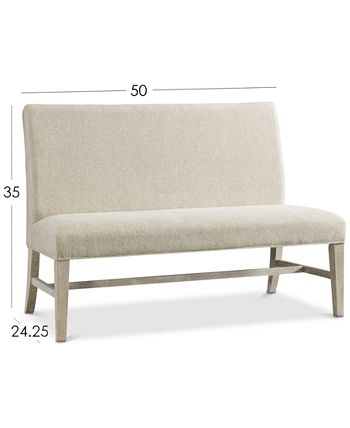 Furniture Parker Upholstered Dining Bench Created for Macy s Macy s