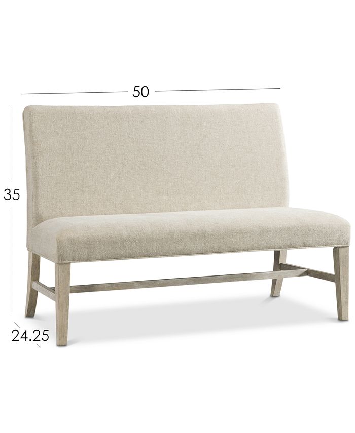 Furniture Parker Upholstered Dining Bench, Created for Macy's Macy's