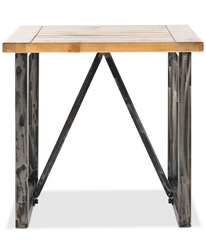Safavieh - Chase Wood Top End Table, Quick Ship
